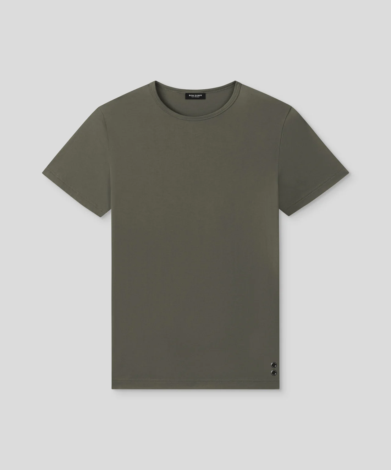 Crew Neck T-Shirt Eyelet Edition: Military Green - Image 3