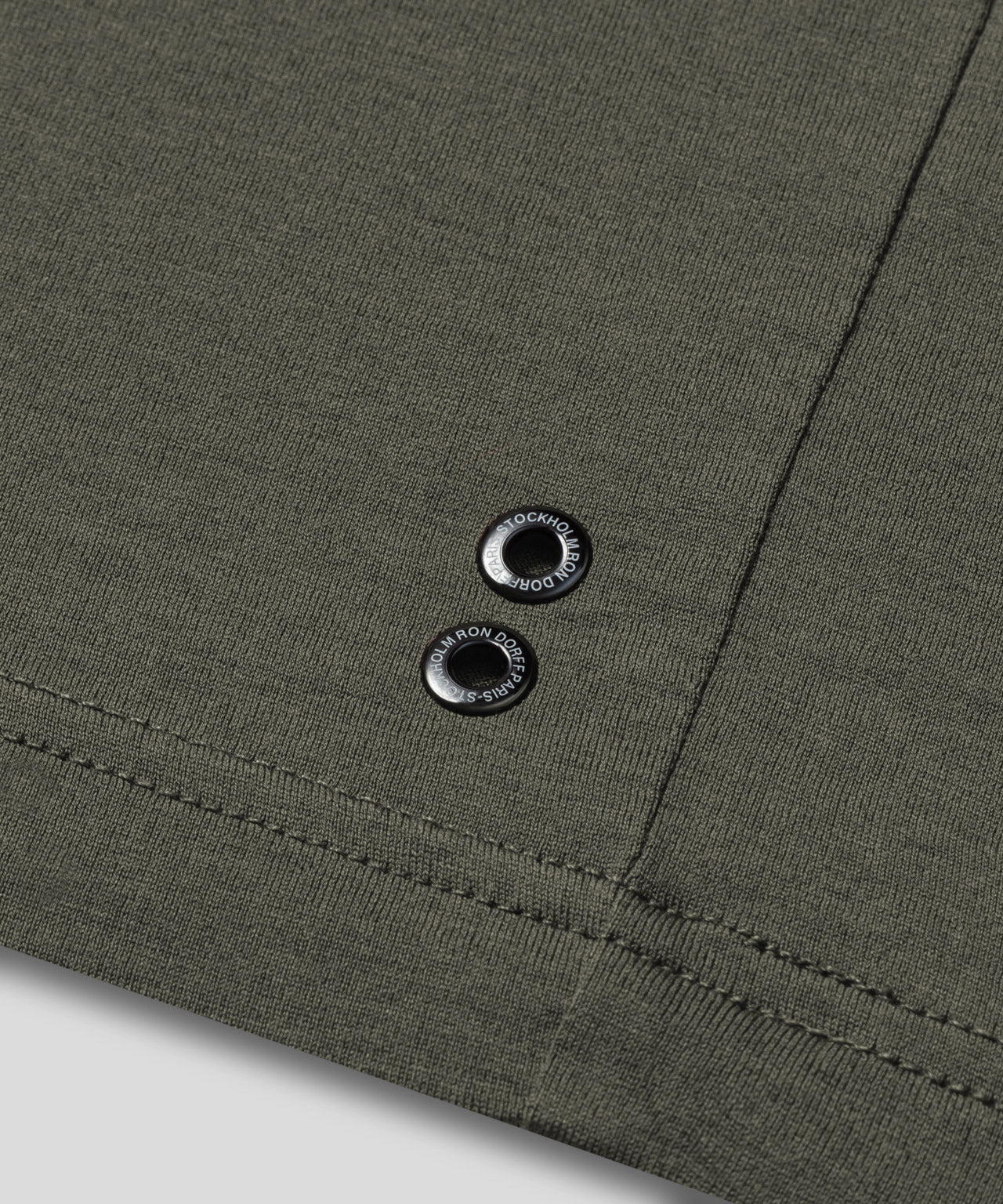 Crew Neck T-Shirt Eyelet Edition: Military Green - Image 4