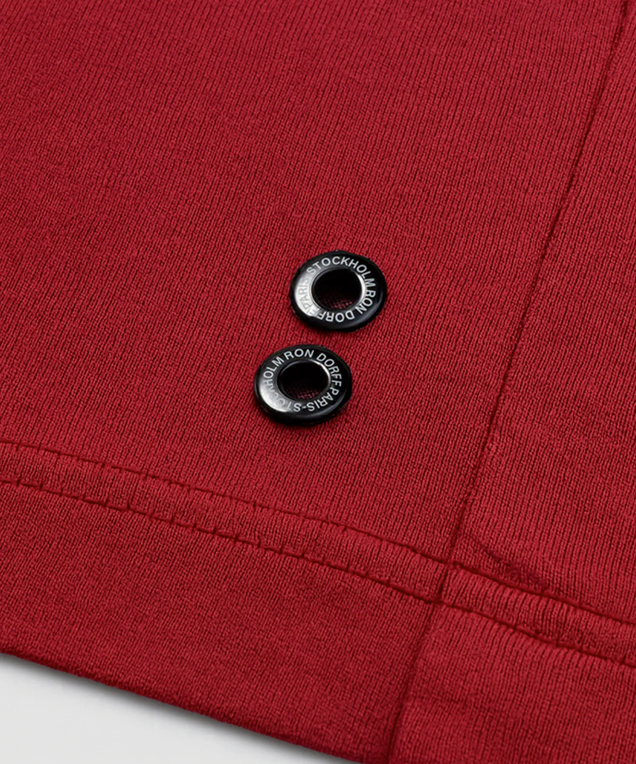 Crew Neck T-Shirt Eyelet Edition: Red - Image 4