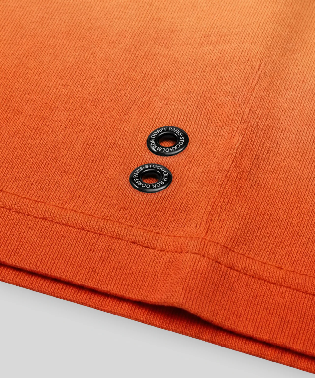Crew Neck T-Shirt Eyelet Edition: Sunset Orange - Image 5