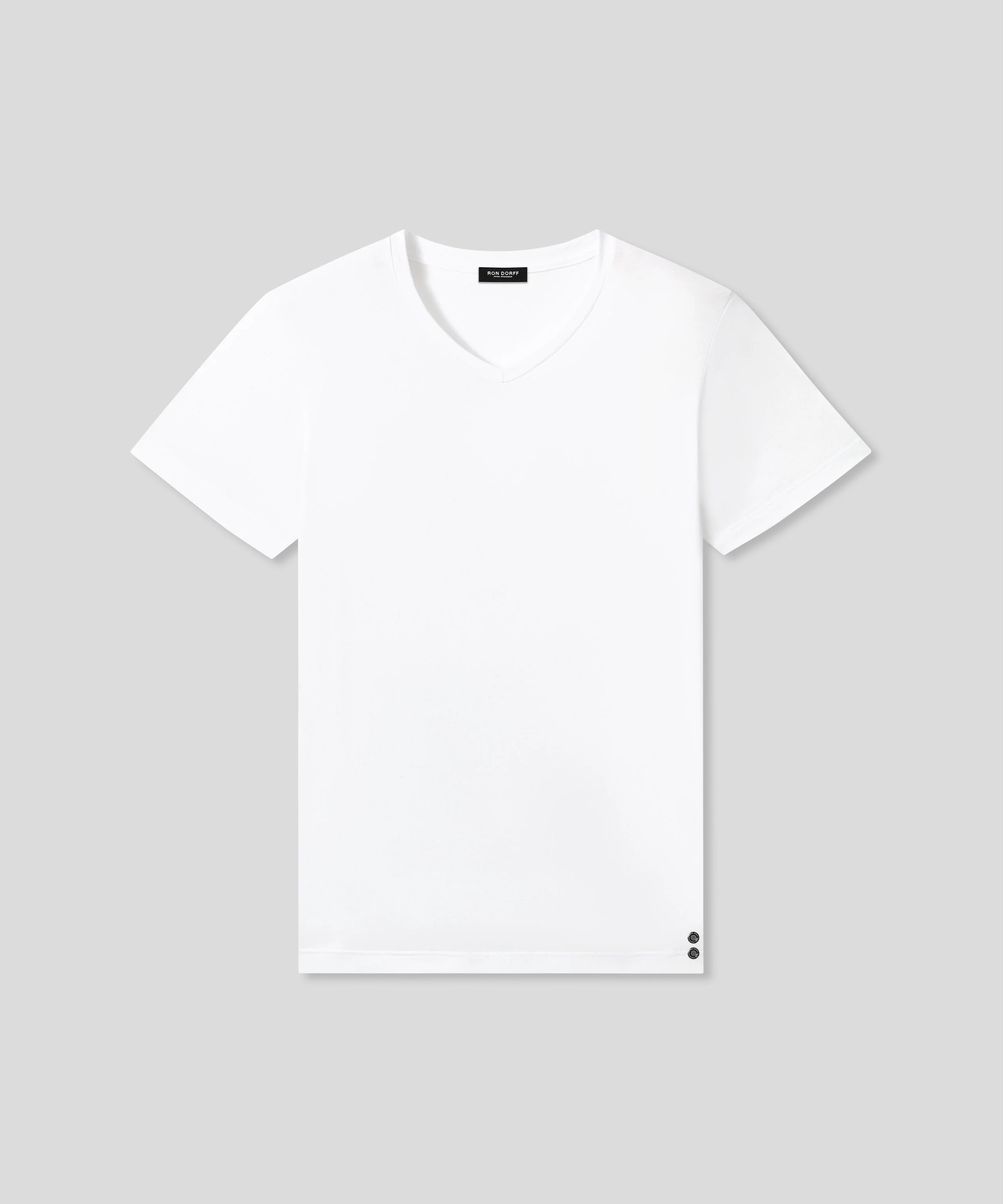V Neck T-Shirt Eyelet Edition: Optic White - Image 3