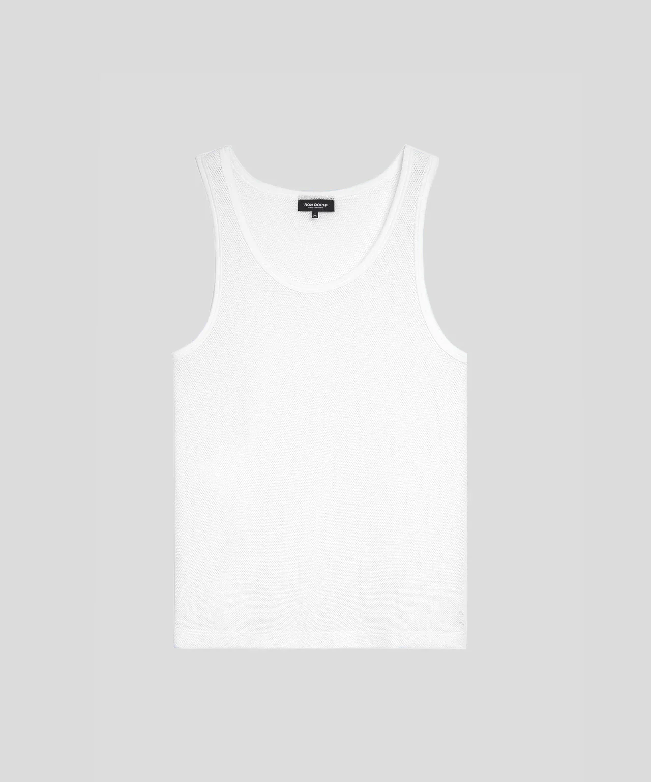 Mesh Tank Top: White - Image 3