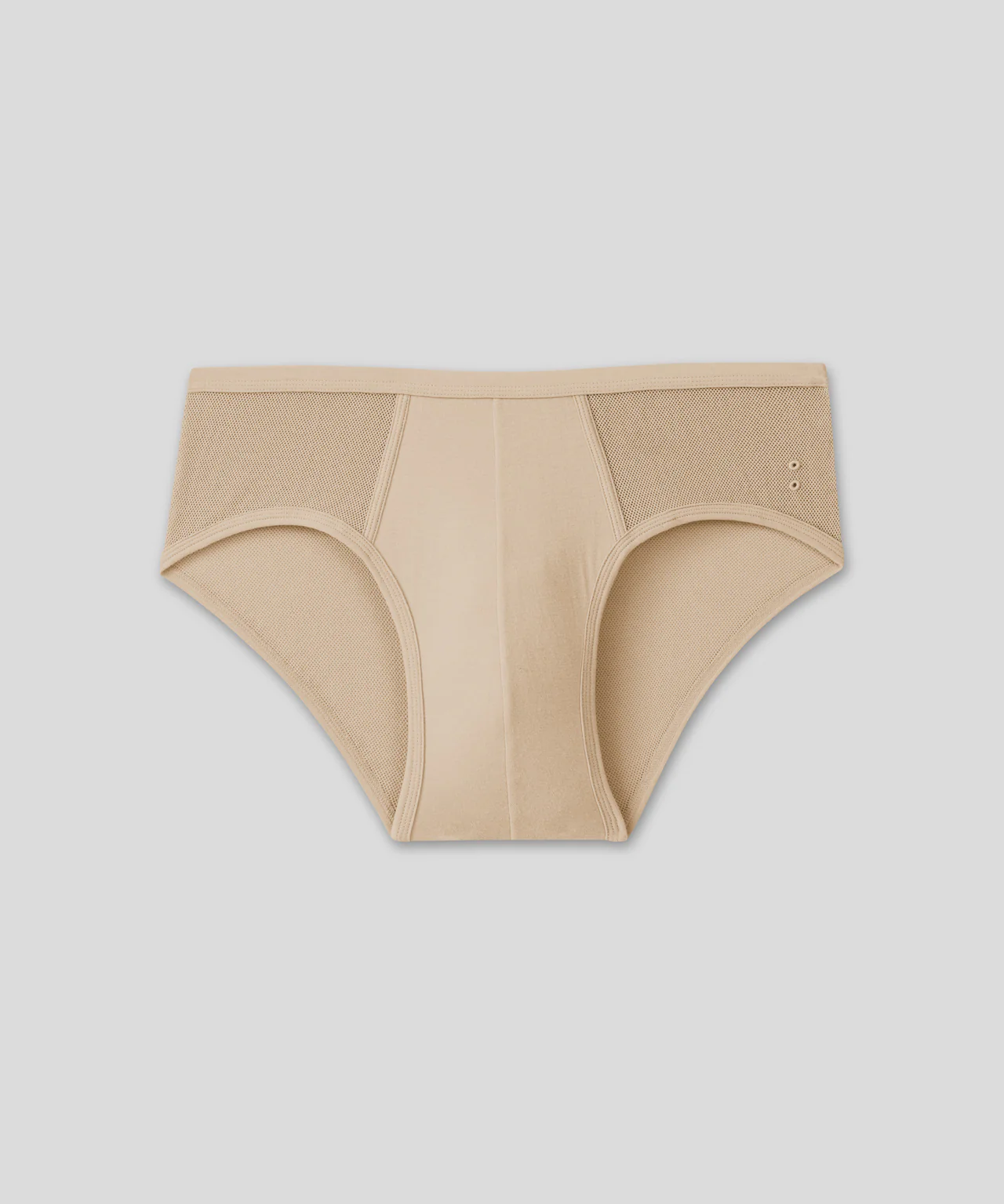 Mesh Y-Front Briefs: Nude - Image 3