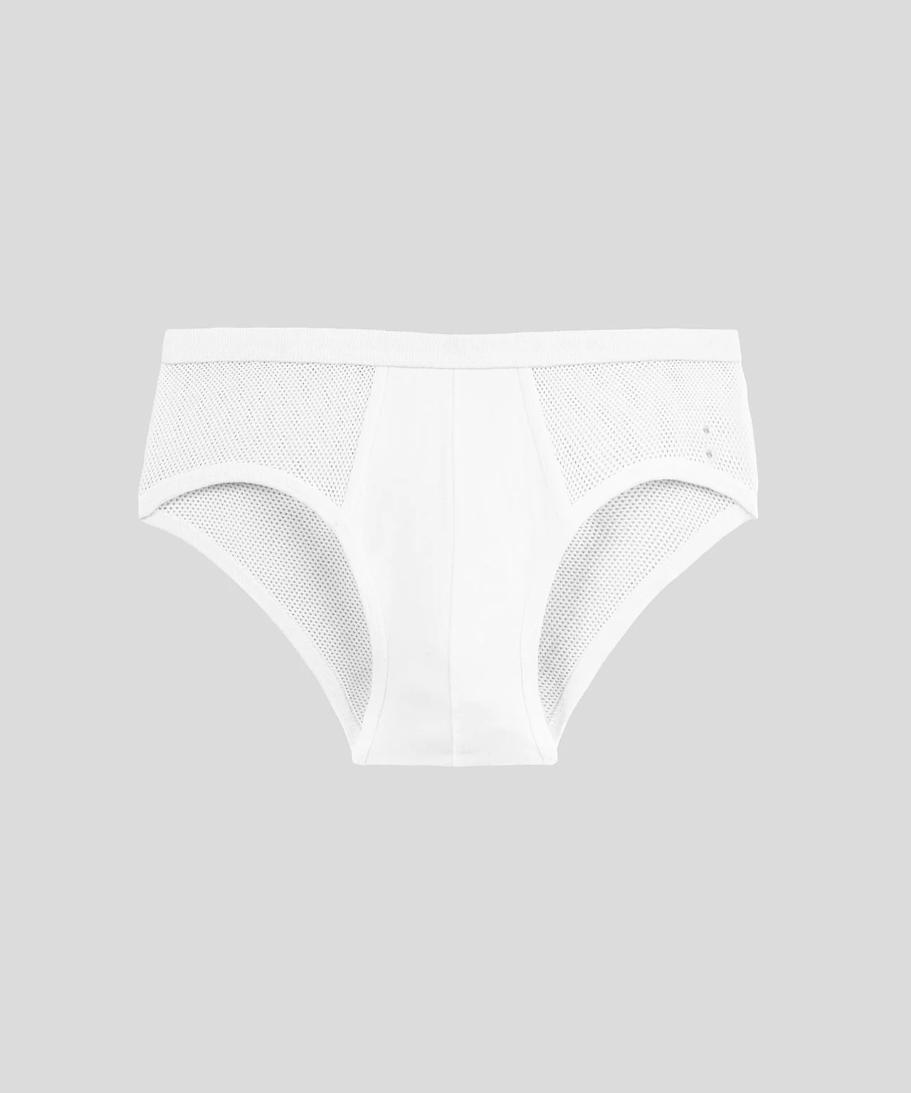 Mesh Y-Front Briefs: White - Image 3