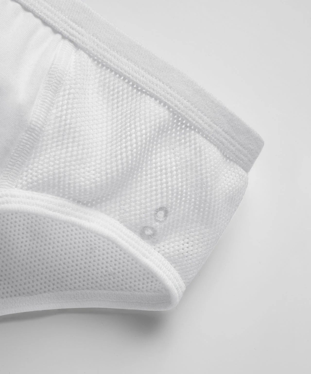 Mesh Y-Front Briefs: White - Image 5