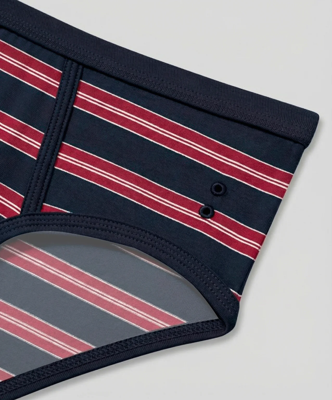 RON DORFF Y-Front Briefs w. Stripes: Navy - Image 5